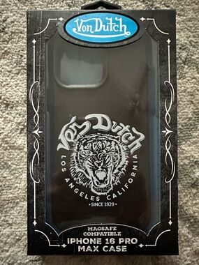 NEW Von Dutch black  iPhone 16 Pro Max MagSafe Case